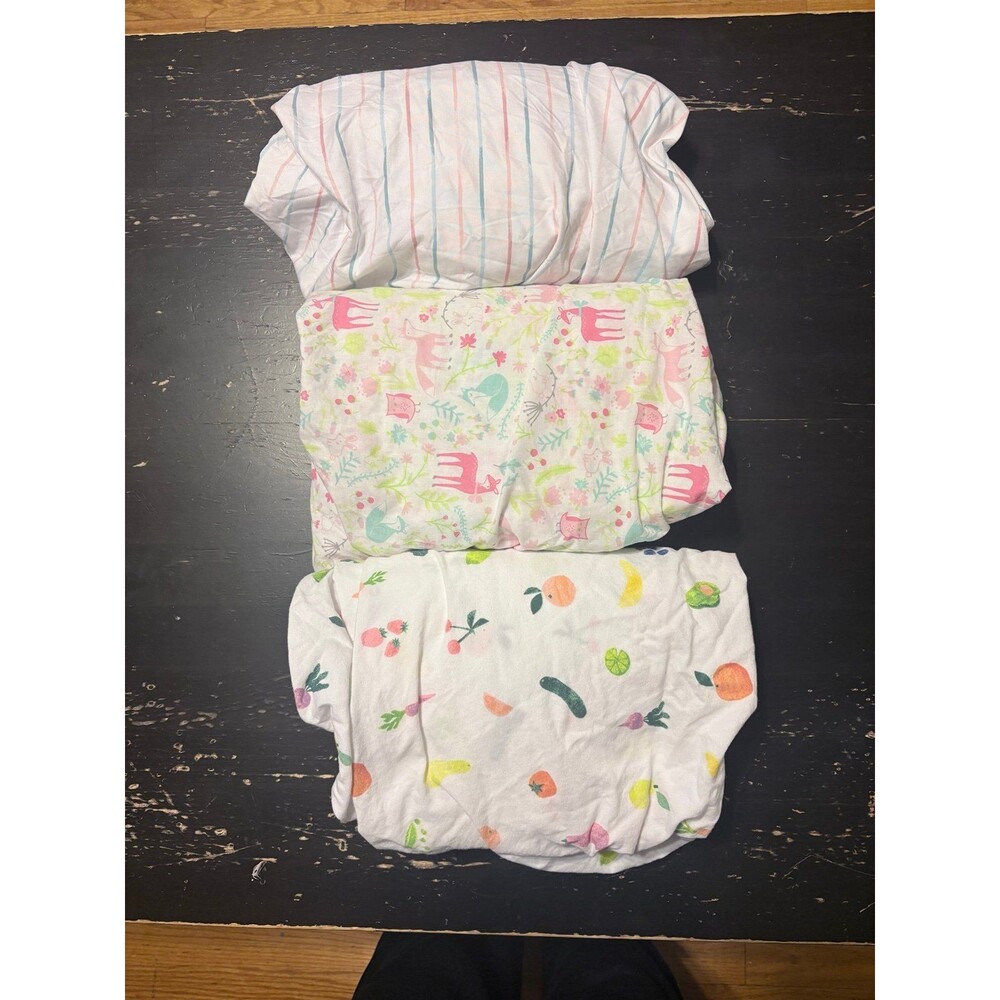 Crib Sheets Girls Bundle Set of 3